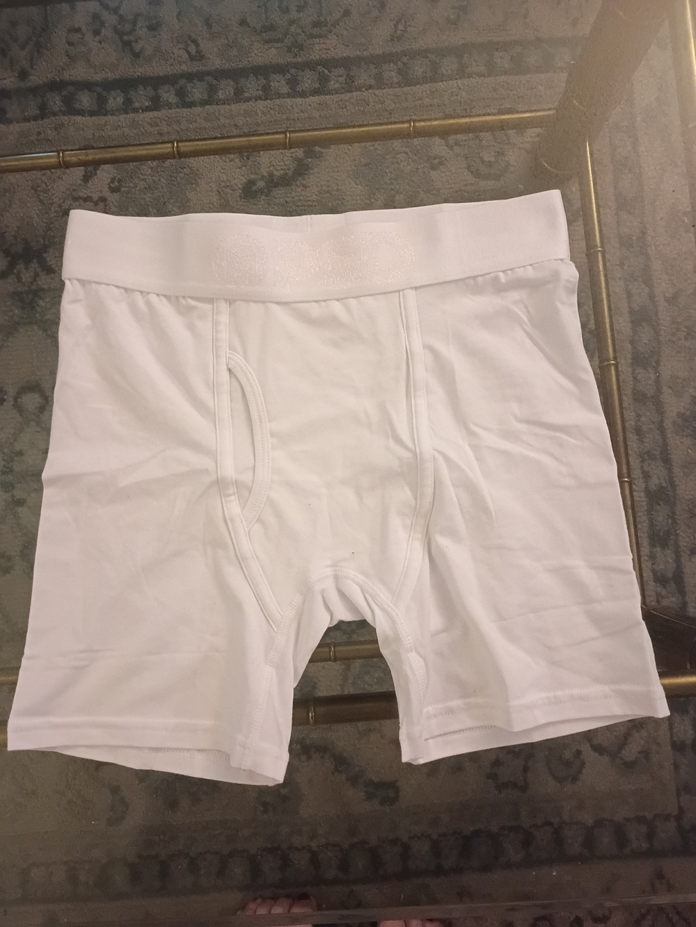 PSD White Men's Boxer Briefs - Supportive Fit